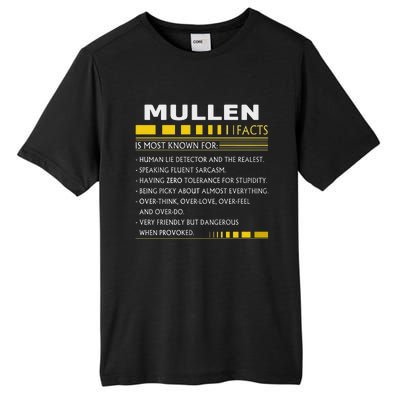 Mullen Name Gift Mullen Facts Graphic Tall Fusion ChromaSoft Performance T-Shirt