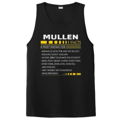 Mullen Name Gift Mullen Facts Graphic PosiCharge Competitor Tank