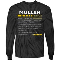 Mullen Name Gift Mullen Facts Graphic Tie-Dye Long Sleeve Shirt