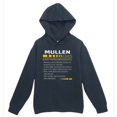 Mullen Name Gift Mullen Facts Graphic Urban Pullover Hoodie