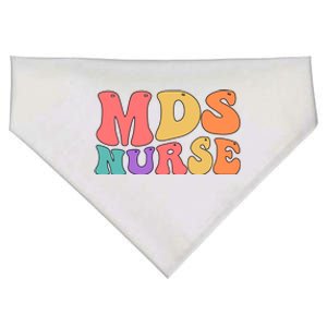 Mds Nurse Groovy Mds Nursing Mds Nurses Funny Gift USA-Made Doggie Bandana