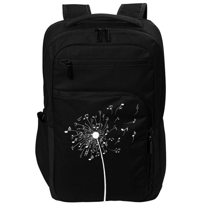 Music Notes Gift For Women Cool Dandelion Flower Impact Tech Backpack