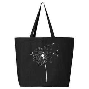 Music Notes Gift For Women Cool Dandelion Flower 25L Jumbo Tote