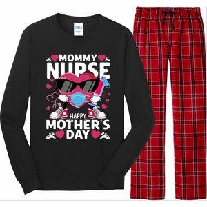 Mommy Nurse Happy Mother’s Day Nurse Cute Gift Long Sleeve Pajama Set