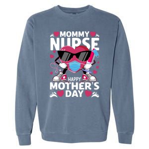 Mommy Nurse Happy Mother’s Day Nurse Cute Gift Garment-Dyed Sweatshirt