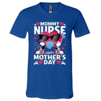 Mommy Nurse Happy Mother’s Day Nurse Cute Gift V-Neck T-Shirt