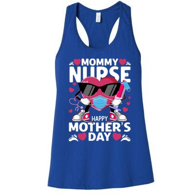 Mommy Nurse Happy Mother’s Day Nurse Cute Gift Women's Racerback Tank