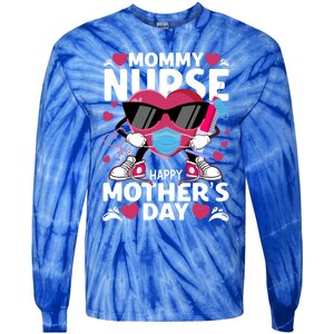 Mommy Nurse Happy Mother’s Day Nurse Cute Gift Tie-Dye Long Sleeve Shirt