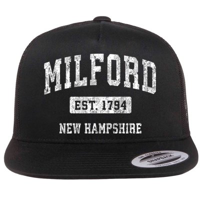 Milford New Hampshire Nh Vintage Sports Flatbill Hat