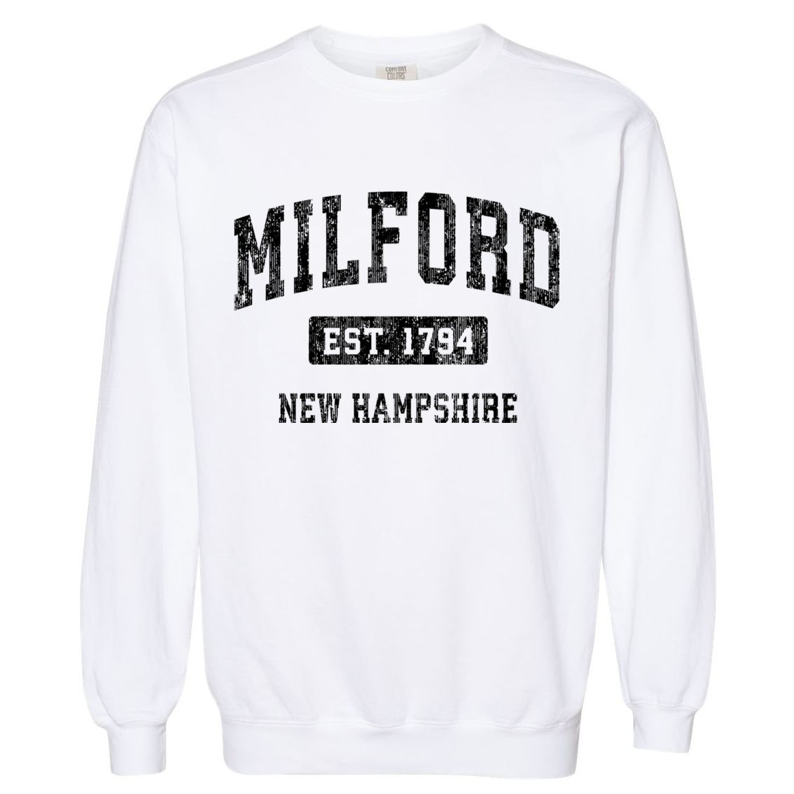 Milford New Hampshire Nh Vintage Sports Garment-Dyed Sweatshirt