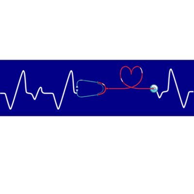 Medical Nurse Heartbeat Lpn Stethoscope Healthcare Rn Nurse Great Gift Bumper Sticker