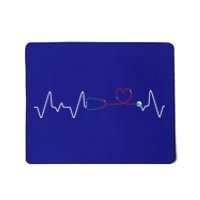 Medical Nurse Heartbeat Lpn Stethoscope Healthcare Rn Nurse Great Gift Mousepad