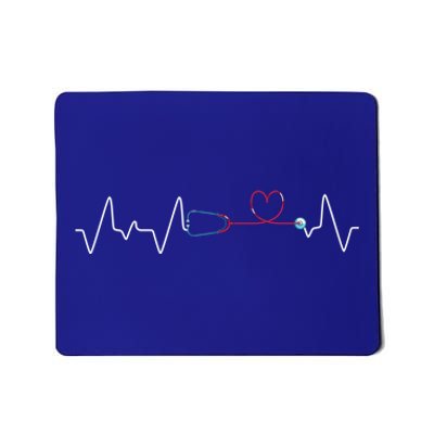 Medical Nurse Heartbeat Lpn Stethoscope Healthcare Rn Nurse Great Gift Mousepad