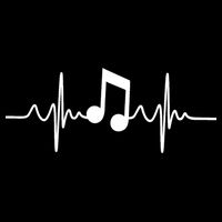 Music Note Heartbeat Pulse Cooling Performance Crew T-Shirt