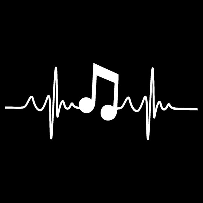 Music Note Heartbeat Pulse Cooling Performance Crew T-Shirt