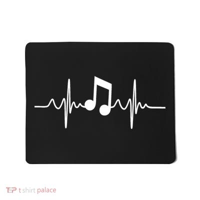 Music Note Heartbeat Pulse Mousepad