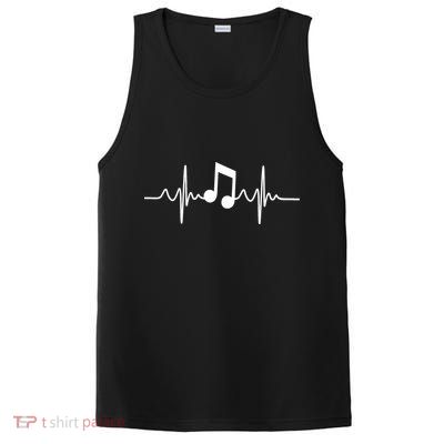 Music Note Heartbeat Pulse PosiCharge Competitor Tank