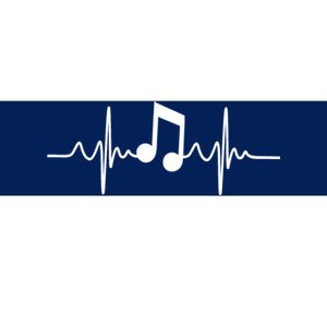 Music Note Heartbeat Pulse Bumper Sticker