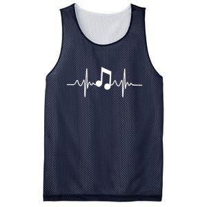 Music Note Heartbeat Pulse Mesh Reversible Basketball Jersey Tank