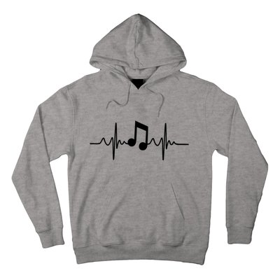 Music Note Heartbeat Pulse Hoodie