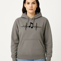 Music Note Heartbeat Pulse Hoodie