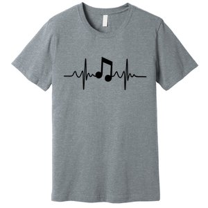 Music Note Heartbeat Pulse Premium T-Shirt