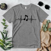 Music Note Heartbeat Pulse Premium T-Shirt
