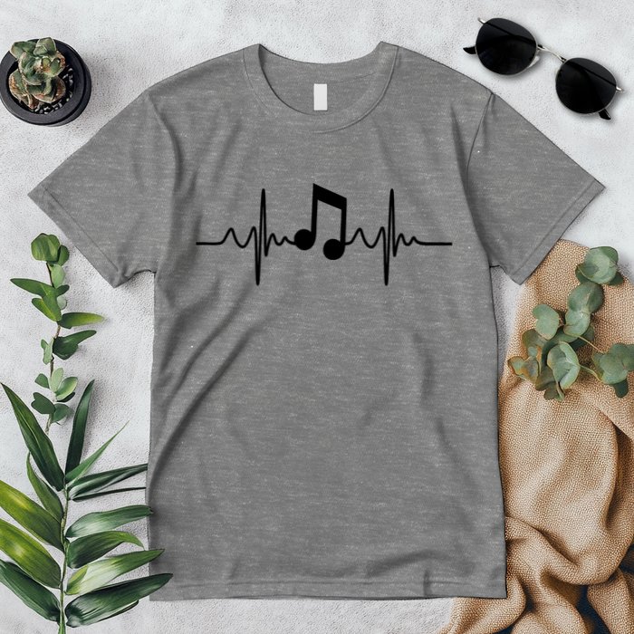 Music Note Heartbeat Pulse Premium T-Shirt