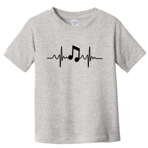 Music Note Heartbeat Pulse Toddler T-Shirt