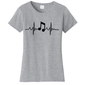 Music Note Heartbeat Pulse Women's T-Shirt