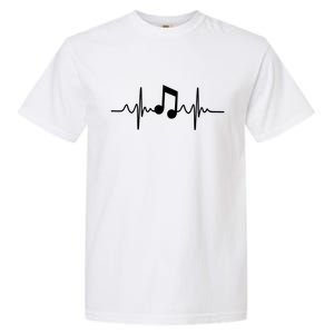 Music Note Heartbeat Pulse Garment-Dyed Heavyweight T-Shirt