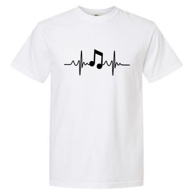 Music Note Heartbeat Pulse Garment-Dyed Heavyweight T-Shirt