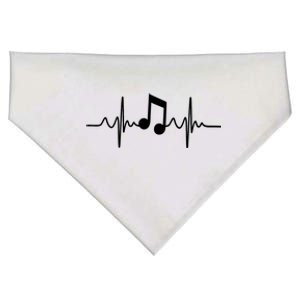 Music Note Heartbeat Pulse USA-Made Doggie Bandana