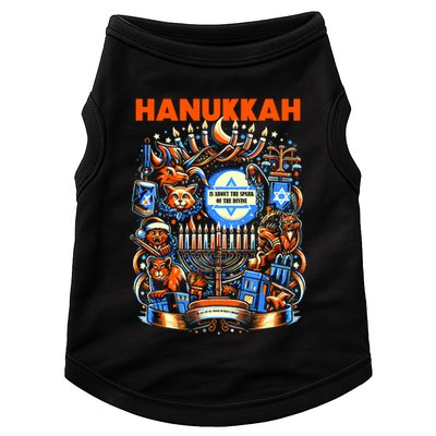 My New Hanukkah Ugly Sweater Design Doggie Tank