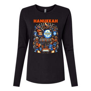 My New Hanukkah Ugly Sweater Design Womens Cotton Relaxed Long Sleeve T-Shirt