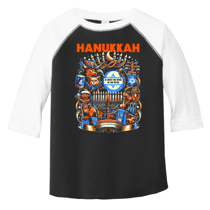 My New Hanukkah Ugly Sweater Design Toddler Fine Jersey T-Shirt