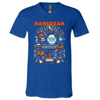 My New Hanukkah Ugly Sweater Design V-Neck T-Shirt