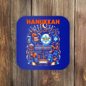 My New Hanukkah Ugly Sweater Design Coaster