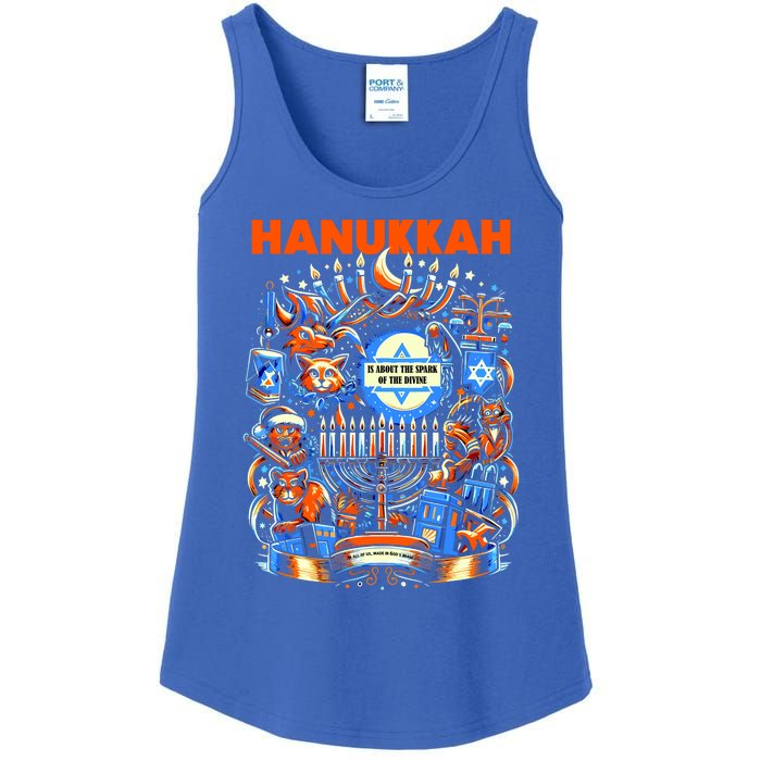 My New Hanukkah Ugly Sweater Design Ladies Essential Tank