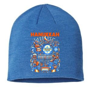 My New Hanukkah Ugly Sweater Design Sustainable Beanie