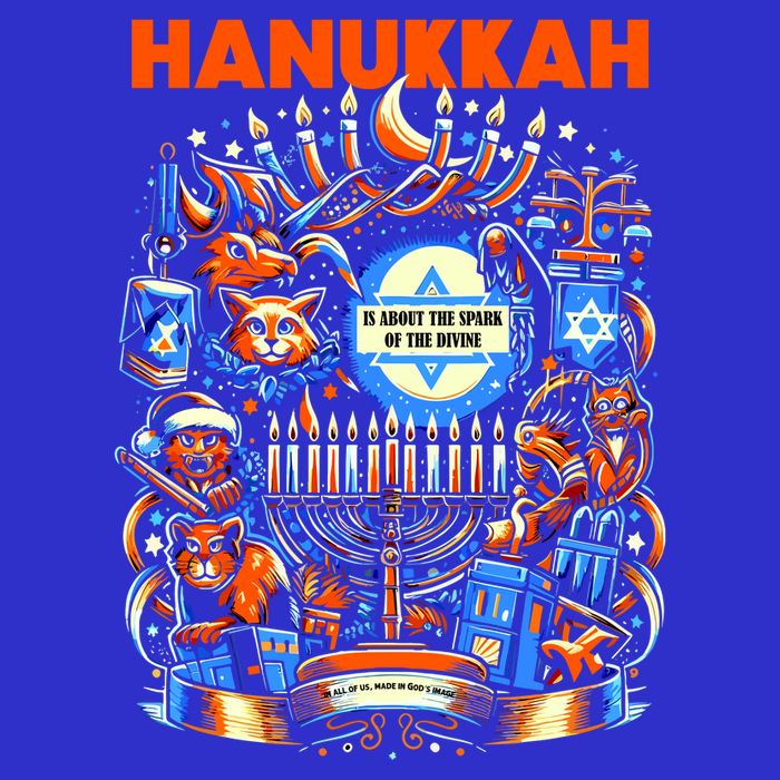 My New Hanukkah Ugly Sweater Design Baby Bodysuit