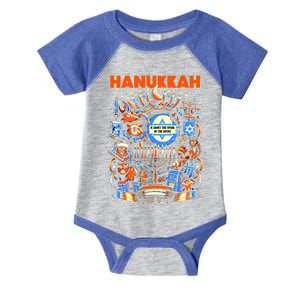 My New Hanukkah Ugly Sweater Design Infant Baby Jersey Bodysuit