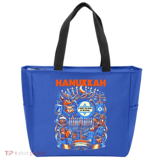 My New Hanukkah Ugly Sweater Design Zip Tote Bag