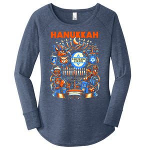 My New Hanukkah Ugly Sweater Design Women's Perfect Tri Tunic Long Sleeve Shirt