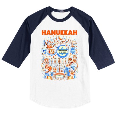 My New Hanukkah Ugly Sweater Design Baseball Sleeve Shirt