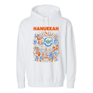 My New Hanukkah Ugly Sweater Design Garment-Dyed Fleece Hoodie