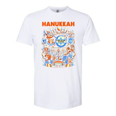 My New Hanukkah Ugly Sweater Design Softstyle® CVC T-Shirt