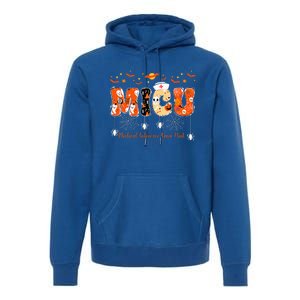 Micu Nurse Halloween Spooky Ghost Medical Intensive Care Premium Hoodie