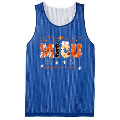 Micu Nurse Halloween Spooky Ghost Medical Intensive Care Mesh Reversible Basketball Jersey Tank