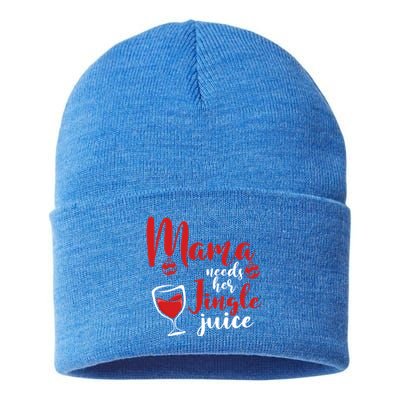 Mama Needs Her Jingle Juice Gift Merry Christmas Funny Xmas Gift Sustainable Knit Beanie